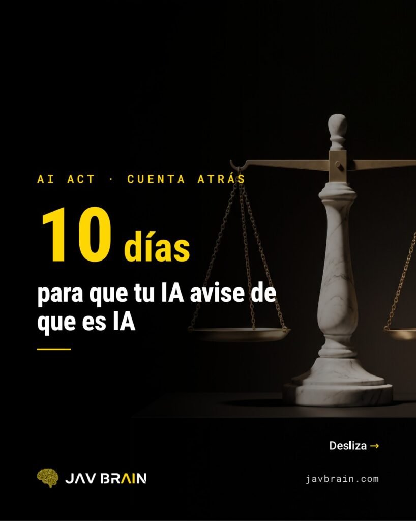 AI Act: tu chatbot debe avisar de que es IA desde el 2 de agosto