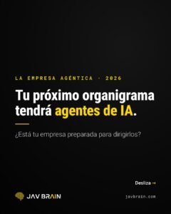 La empresa agéntica: tu organigrama tendrá agentes de IA - JAV BRAIN (diapositiva 1)